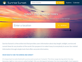 'sunrise-sunset.org' screenshot