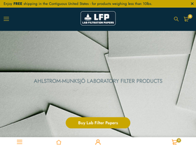 labfiltrationpapers.com homepage screenshot
