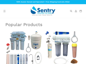 water-filter-sentry.com.au homepage screenshot