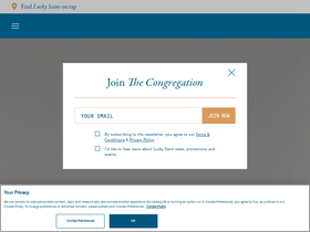'luckysaint.co' screenshot