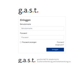 'gast.de' screenshot