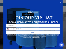 Airpura Industries homepage screenshot