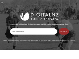 'digitalnz.org' screenshot