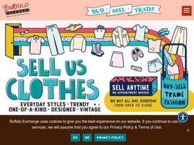 'buffaloexchange.com' screenshot