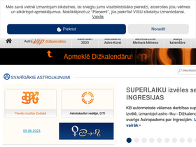 'astrologi.lv' screenshot