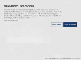 'hoganas.com' screenshot