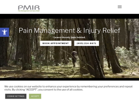 'paininjuryrelief.com' screenshot
