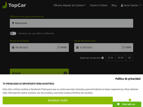 'top-car-hire.com' screenshot