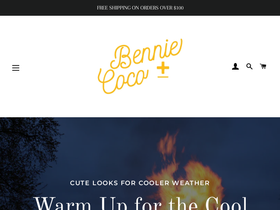 bennieandcoco.com homepage screenshot