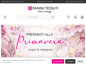 'tessutietendaggipanini.it' screenshot