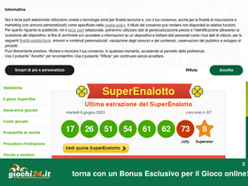 'superenalotto.com' screenshot