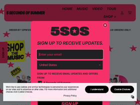 '5sos.com' screenshot
