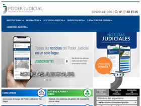 'jusrionegro.gov.ar' screenshot