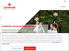 'glenmarkpharma.com' screenshot