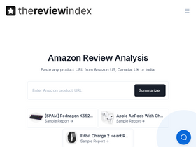 'thereviewindex.com' screenshot