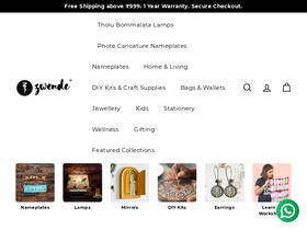 'zwende.com' screenshot