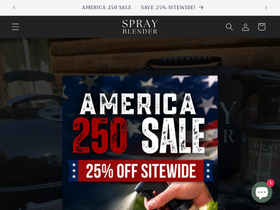 sprayblender.com homepage screenshot