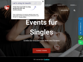 'flirtuniversity.de' screenshot