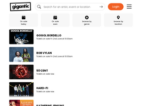 'gigantic.com' screenshot