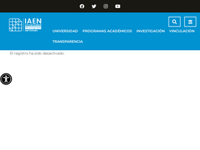 'editorial.iaen.edu.ec' screenshot