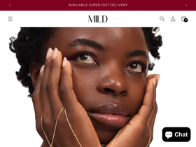 Mild Jewelry homepage screenshot
