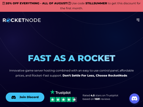 'rocketnode.net' screenshot