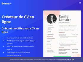 'onlinecv.fr' screenshot