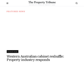 'thepropertytribune.com.au' screenshot