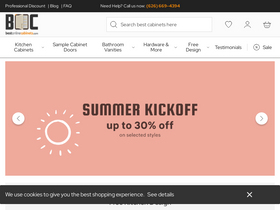 'bestonlinecabinets.com' screenshot