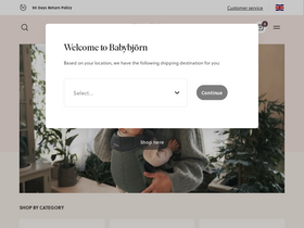 'babybjorn.co.uk' screenshot