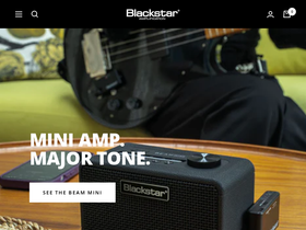 Blackstar Amplification homepage screenshot