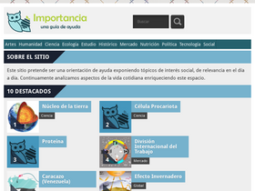 'importancia.org' screenshot