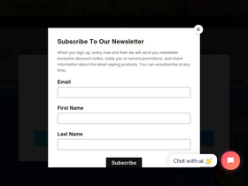 'vapesourcing.uk' screenshot