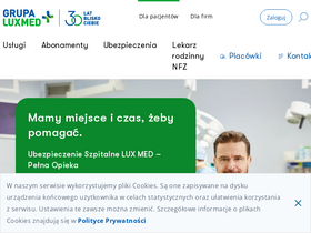 'luxmed.pl' screenshot