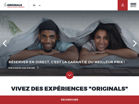 'theoriginalshotels.com' screenshot