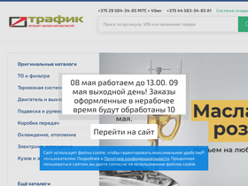 'traffic-auto.by' screenshot