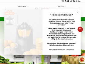 'kuvings.de' screenshot