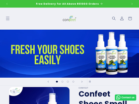 Confeet homepage screenshot