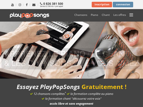 'playpopsongs.com' screenshot