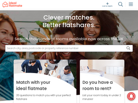 'idealflatmate.co.uk' screenshot
