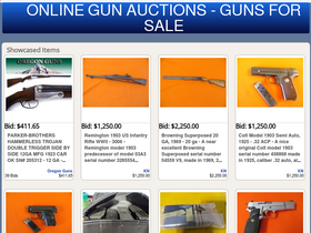 'gunauction.com' screenshot