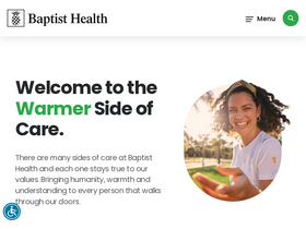 'baptisthealth.net' screenshot