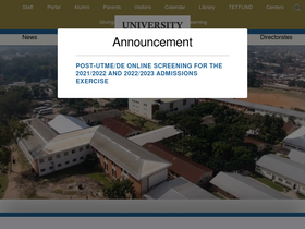 'unijos.edu.ng' screenshot