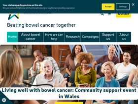 'bowelcanceruk.org.uk' screenshot