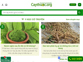 'caythuoc.org' screenshot