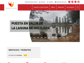 'dip-caceres.es' screenshot
