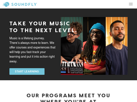 'soundfly.com' screenshot