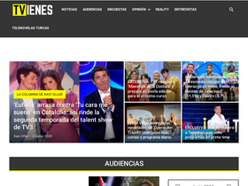 'tvienes.com' screenshot