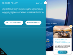 'skeyes.be' screenshot