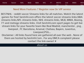 'bestnhl.com' screenshot